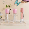 Pink 30ml spray lip gloss, tube brush, concealer bottle, portable travel portioned bottle, primer in stock details Picture